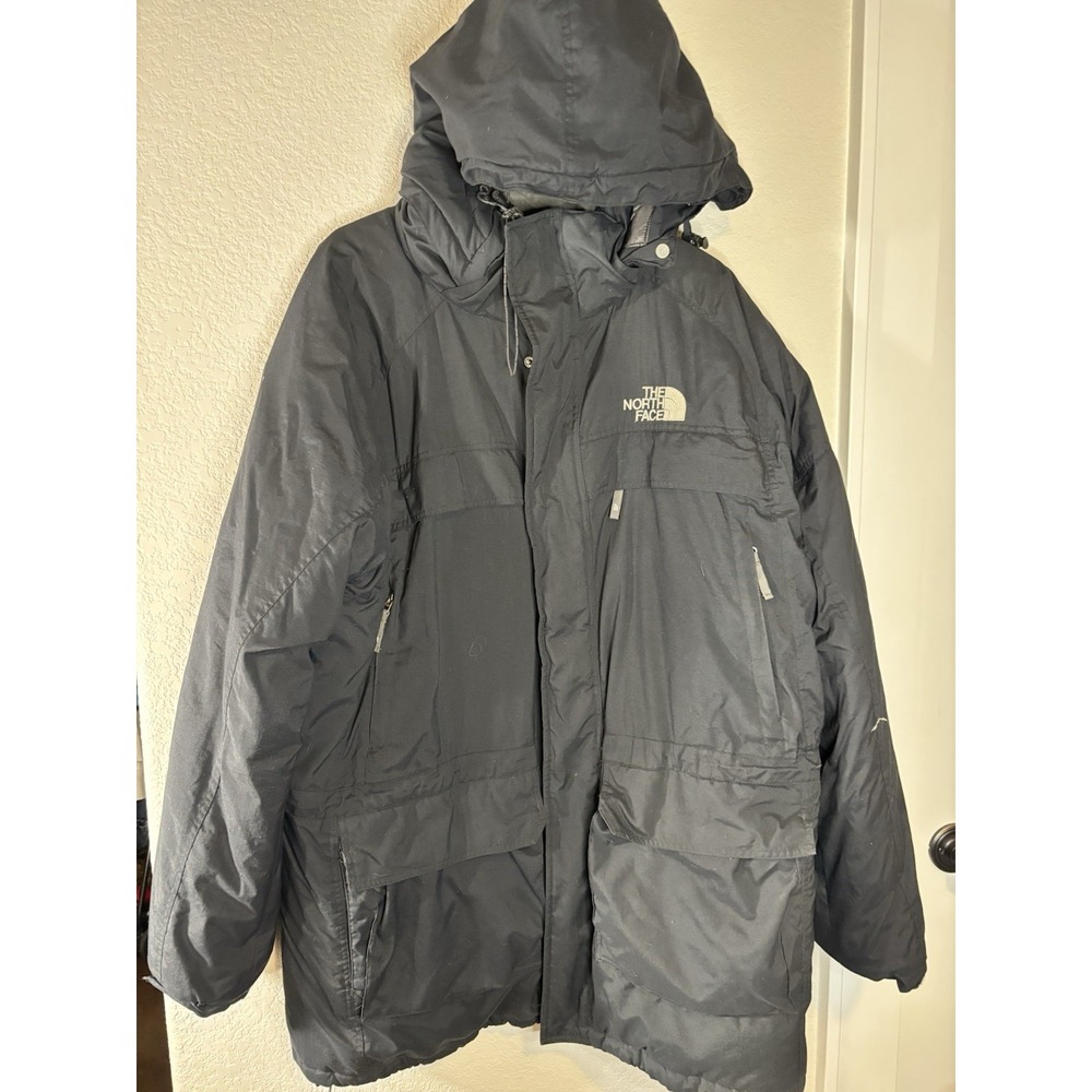 Vtg The North Face McMurdo Parka Hyvent Jacket Mens Black XXXL Goose Down Coat